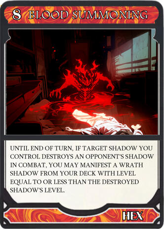 Blood Summoning card