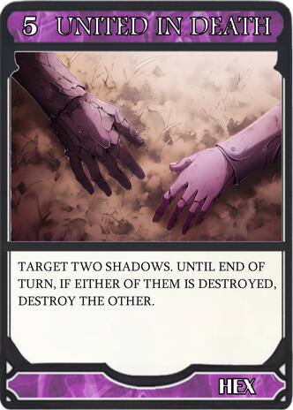 United in Death card